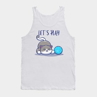 LET'S PLAY KITTY CAT OWNER Tank Top